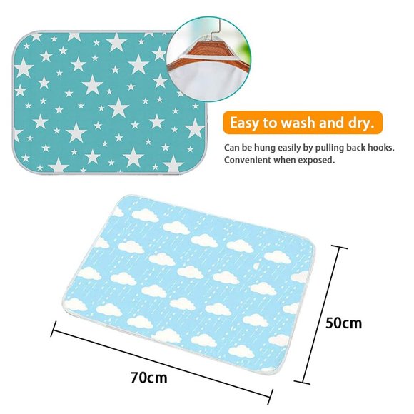 Portable Toddler Diaper Changing Pad Waterproof Baby Change Mats Premium Change - Picture 3 of 9